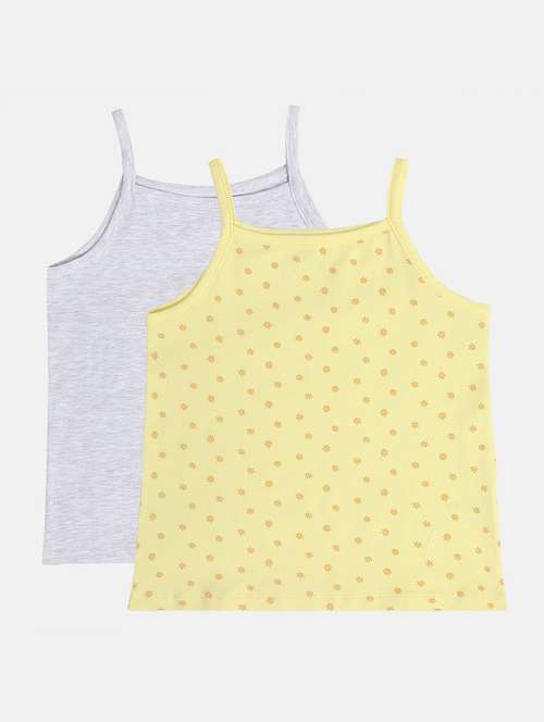 girls pack of 2 printed sleeveless slip - 22108284 -  Standard Image - 0