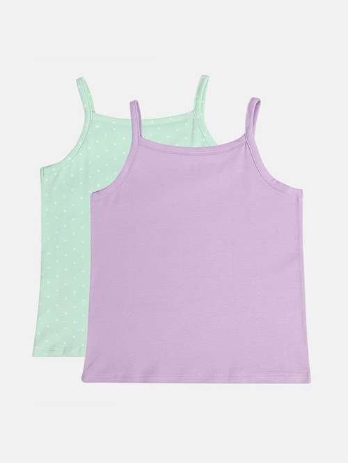 girls pack of 2 printed sleeveless slip - 22108285 -  Standard Image - 0