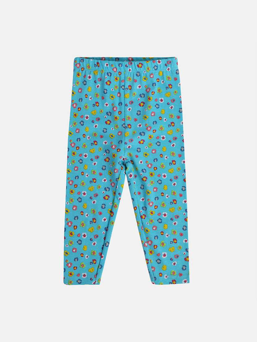 girls pack of 3 printed mid rise legging - 22108302 -  Standard Image - 3