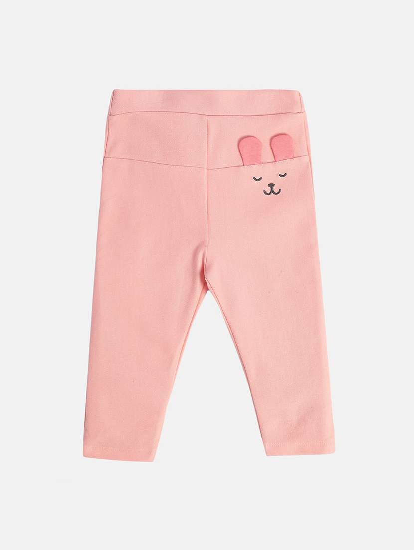 girls solid mid rise legging