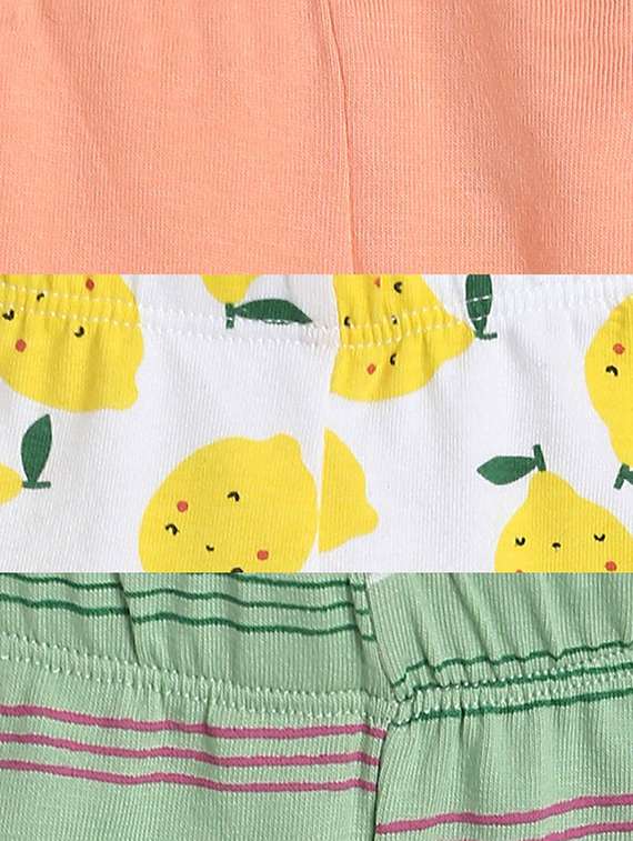 girls pack of 3 printed mid rise legging - 22108350 - Standard Image - 5