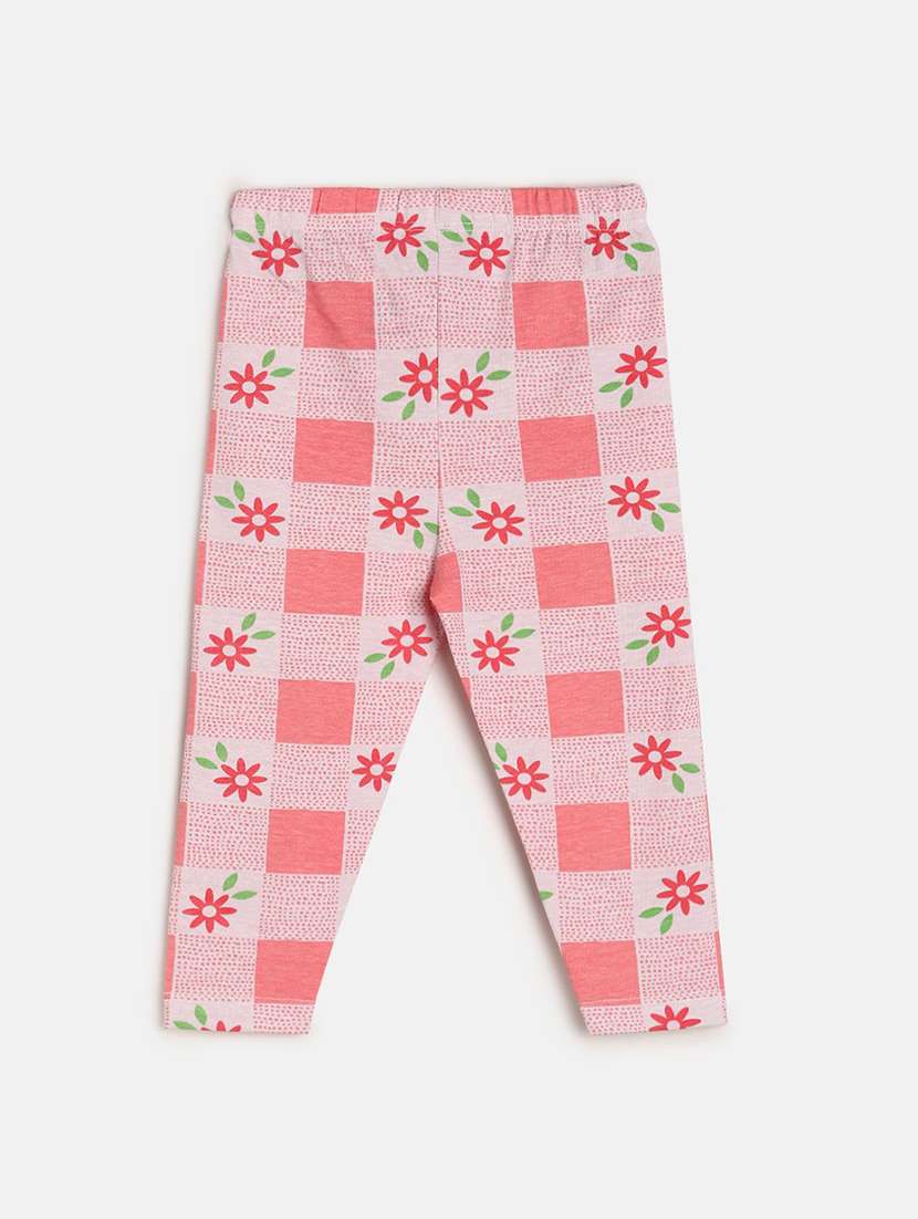 girls pack of 3 printed mid rise legging - 22108354 - Standard Image - 3