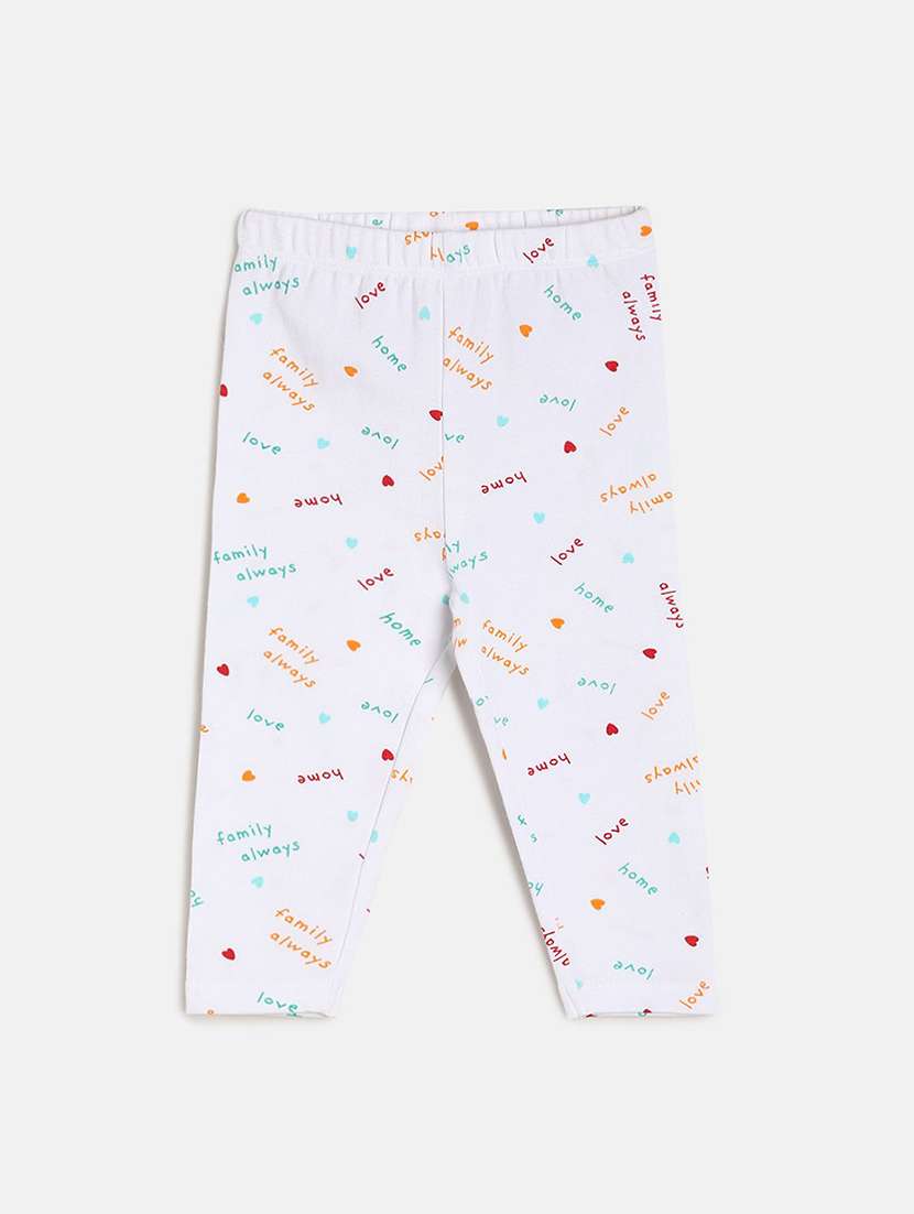 girls pack of 3 printed mid rise legging - 22108356 - Standard Image - 3