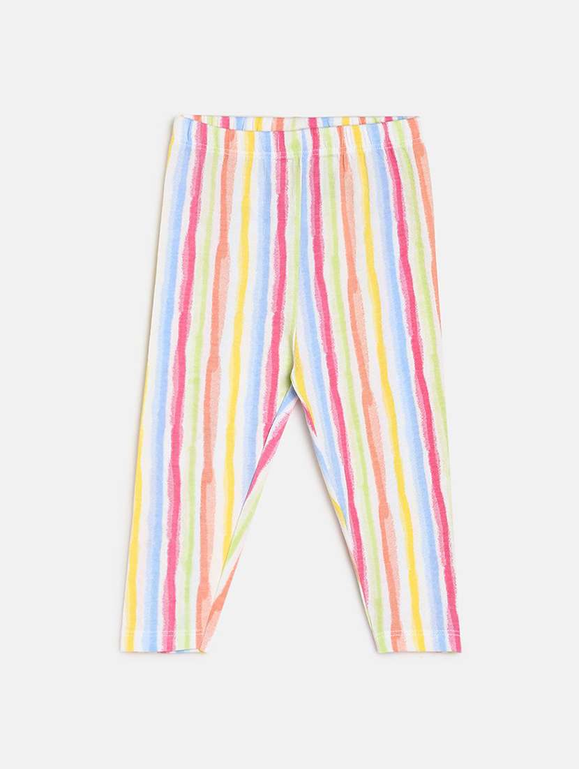 multi colored cotton legging - 22108360 - Standard Image - 5