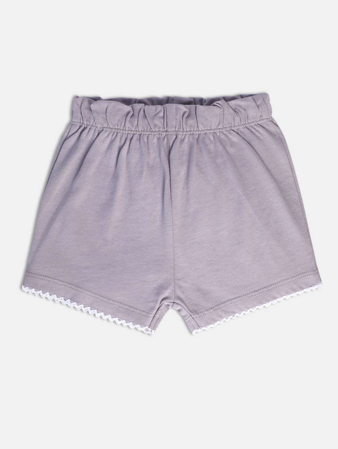girls pack of 2 solid mid rise shorts - 22108440 -  Standard Image - 3