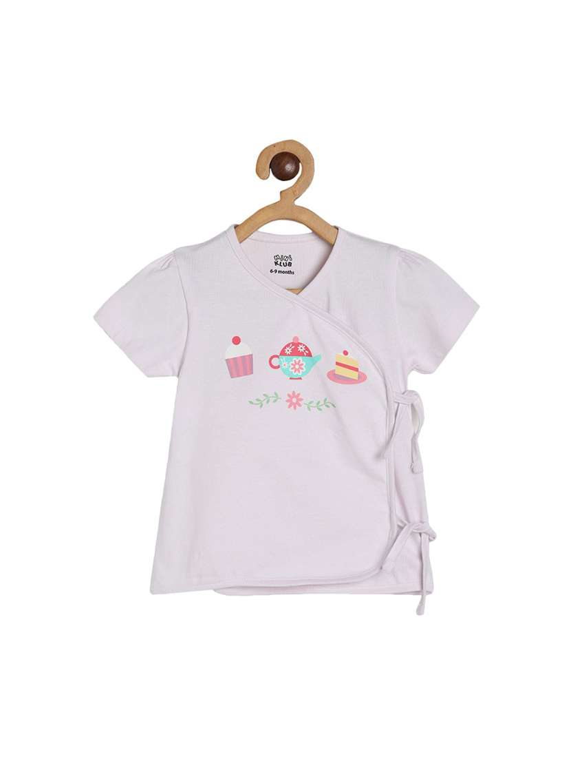 girls pack of 3 printed round neck top - 22108451 -  Standard Image - 3