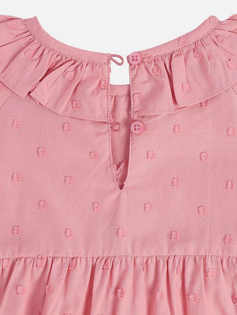 girls solid long sleeve peplum top - 22108536 -  Standard Image - 3