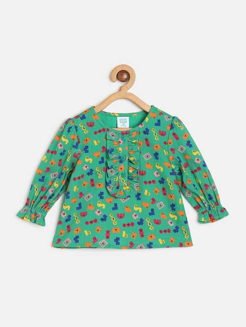 girls printed long sleeve top  - 22108557 -  Standard Image - 0