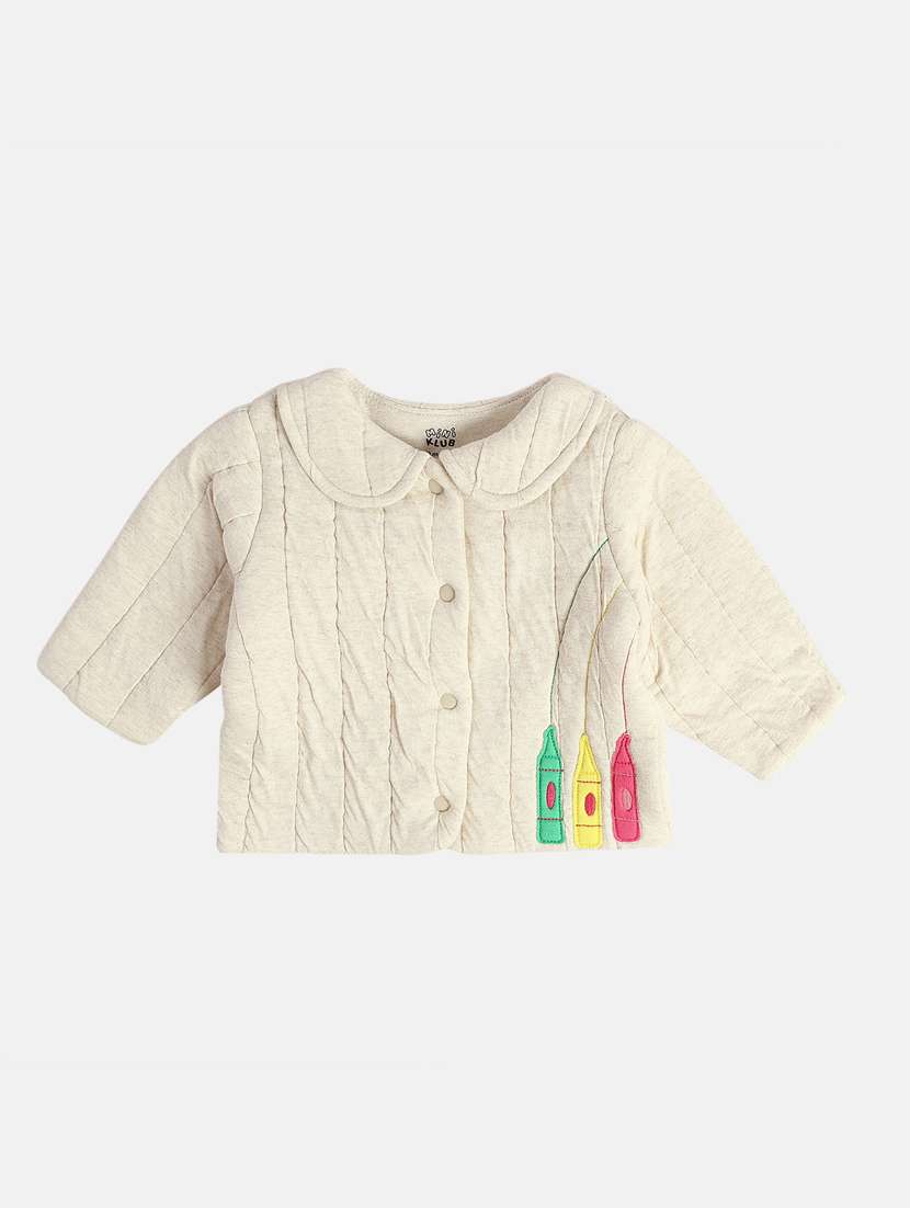 girls patched long sleeve jackets