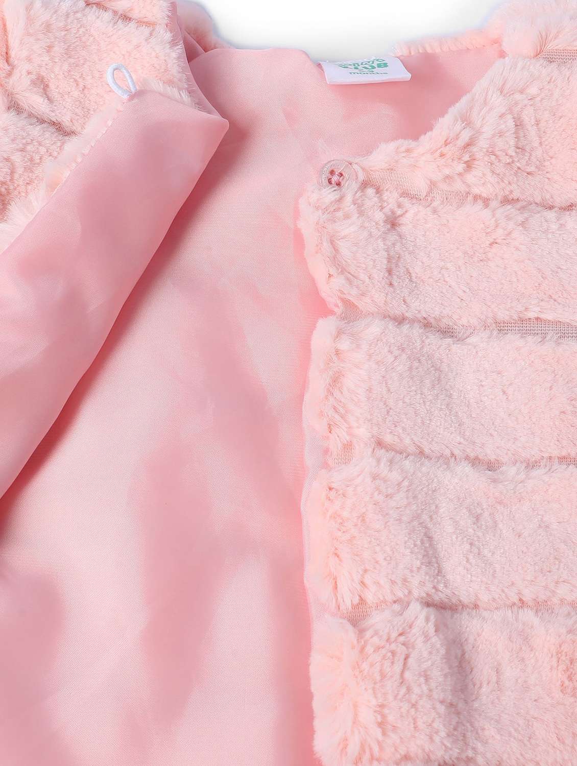 girls solid long sleeve fur jacket - 22108592 -  Standard Image - 3