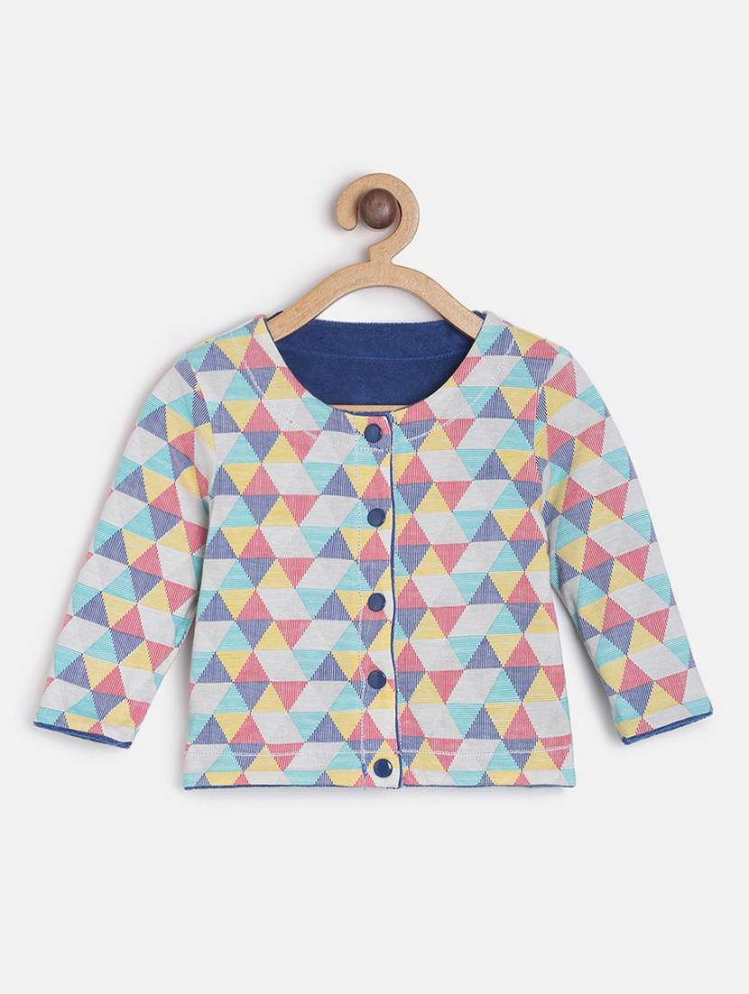 girls printed long sleeve reversible jacket - 22108599 -  Standard Image - 3