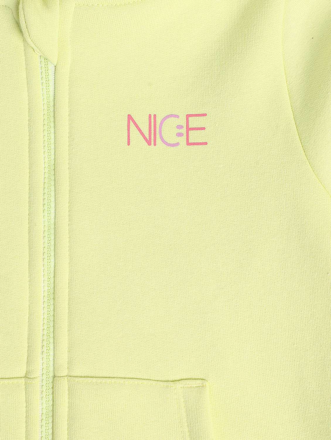 girls back printed long sleeve hooded jacket - 22108607 -  Standard Image - 3