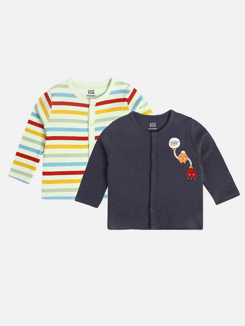 boys pack of 2 printed t-shirt