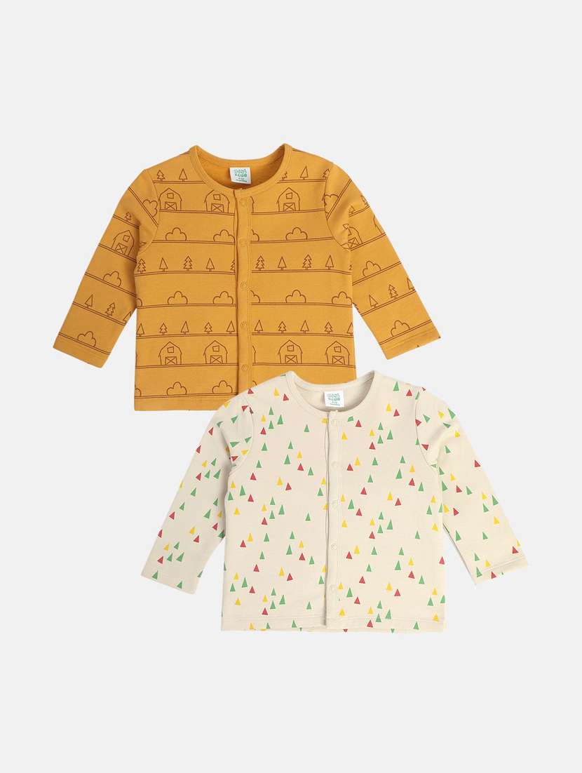 boys pack of 2 printed t-shirt