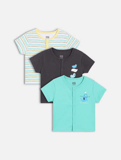 boys pack of 3 printed t-shirt - 22108674 -  Standard Image - 0