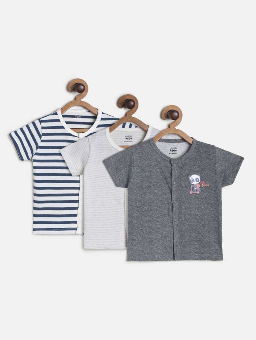 boys pack of 2 striped t-shirt