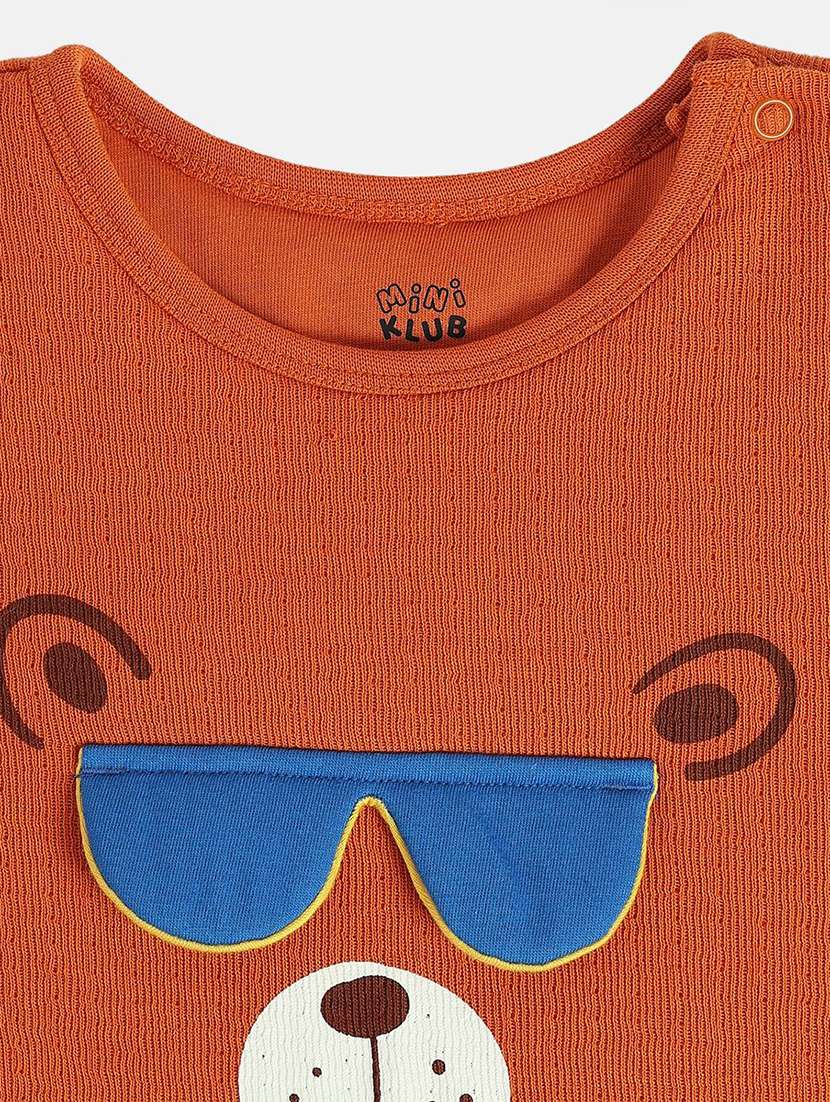 kids printed round neck romper - 22108785 -  Standard Image - 3