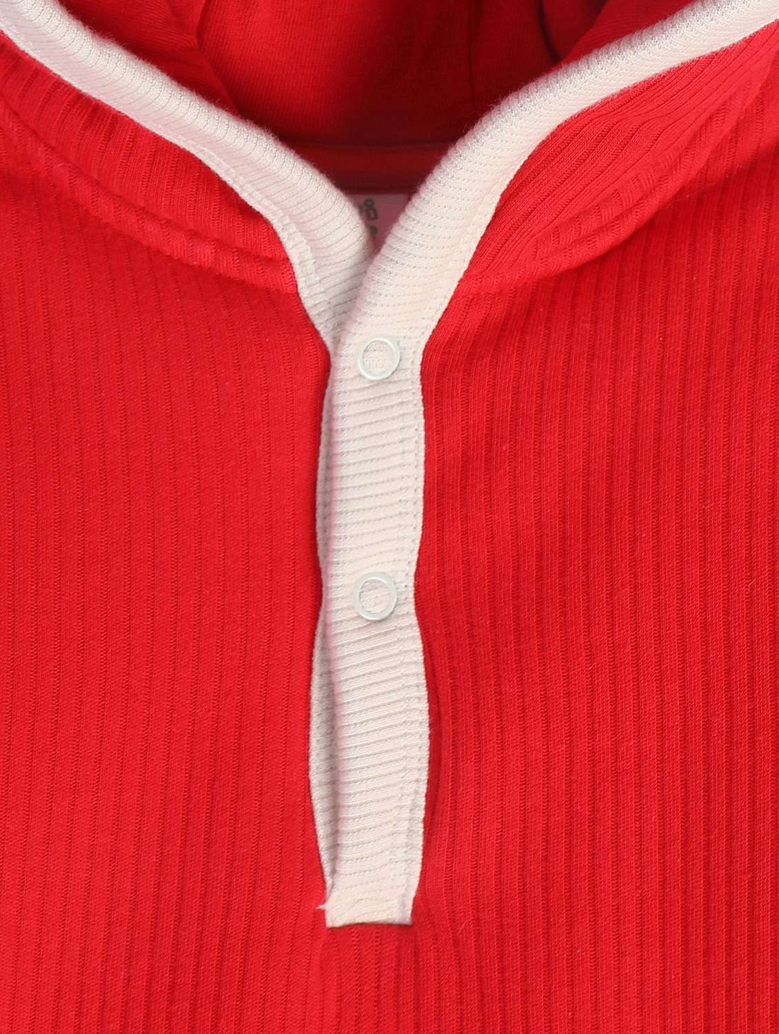 kids solid long sleeve hooded romper - 22108810 -  Standard Image - 3