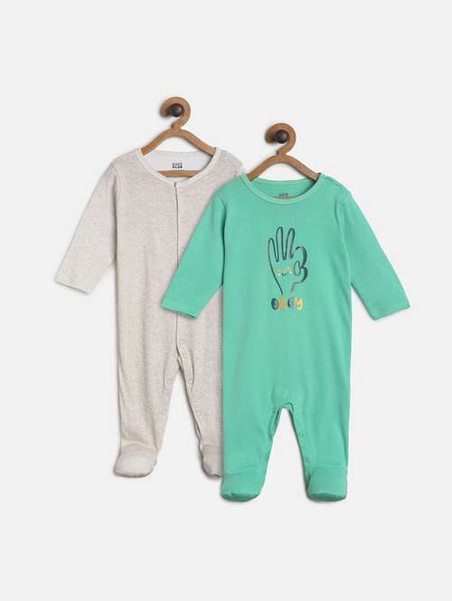kids pack of 2 printed onesies - 22108837 -  Standard Image - 0