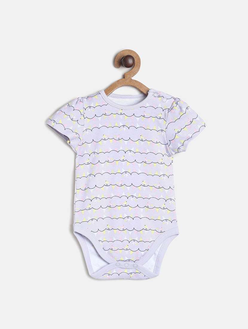 kids pack of 3 printed short sleeve onesies - 22108884 -  Standard Image - 3