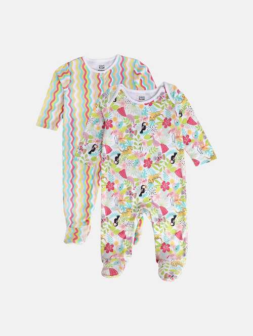 kids pack of 2 printed onesies - 22108940 -  Standard Image - 0