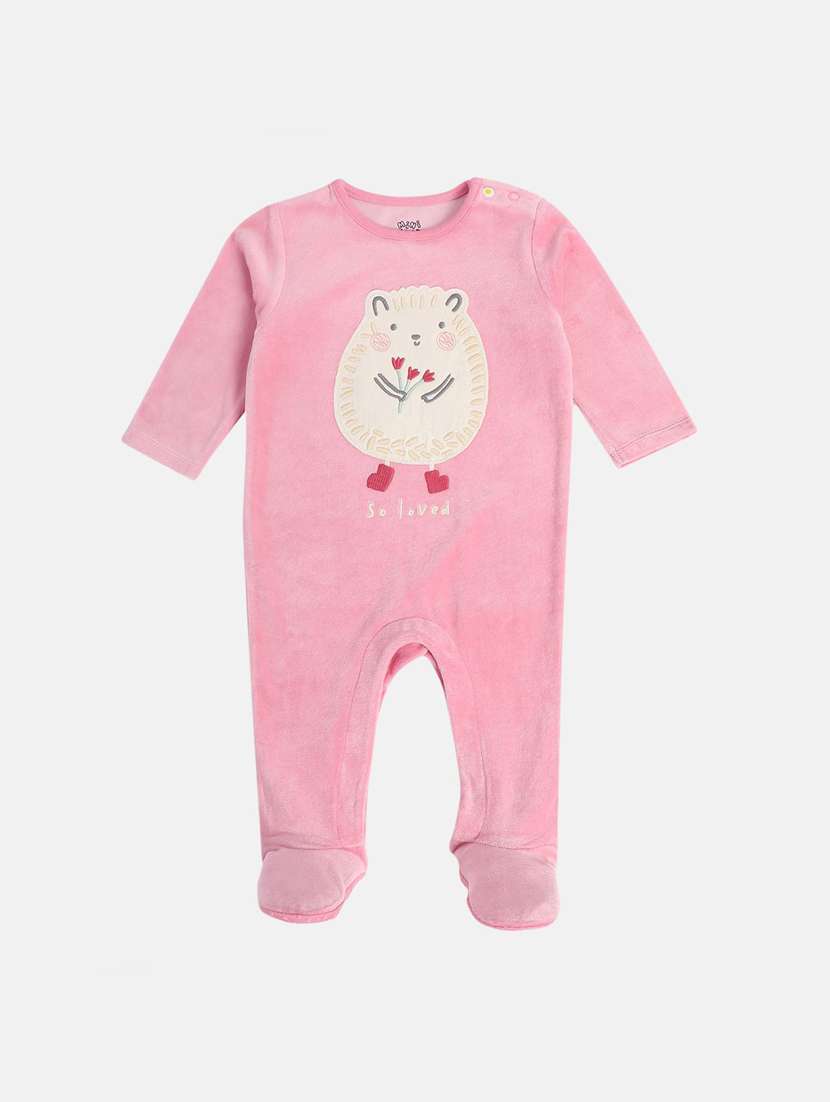 kids printed round neck onesies
