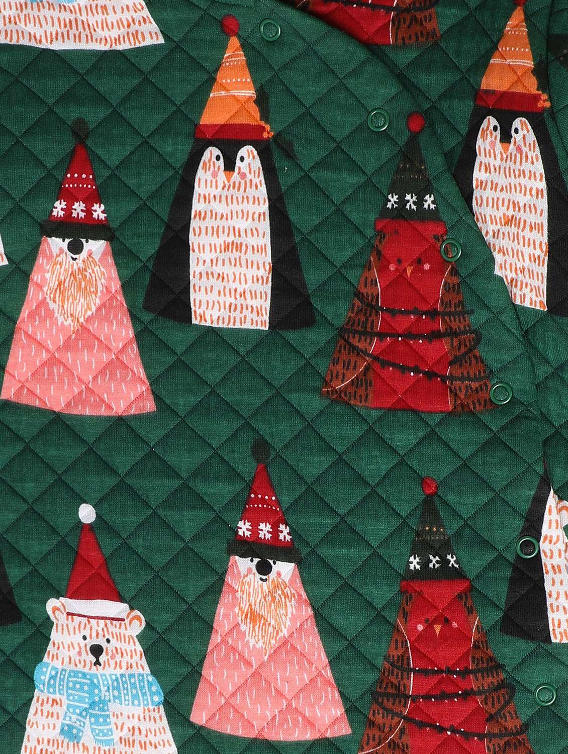 kids printed long sleeve hooded onesies - 22108964 -  Standard Image - 3