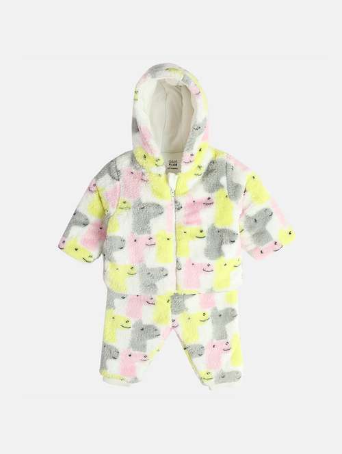 girls printed hooded full length set - 22109168 -  Standard Image - 0