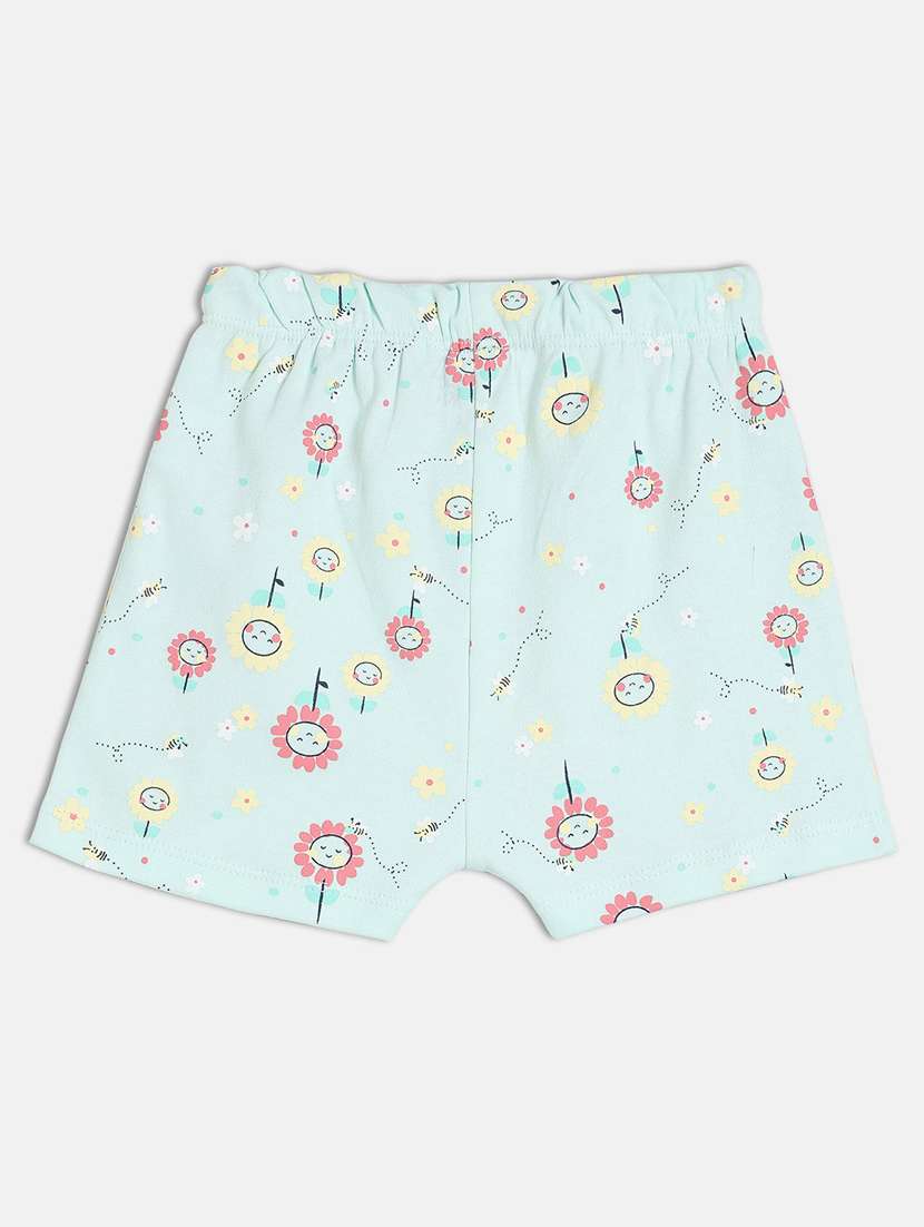 girls pack of 3 printed mid rise shorts - 22109186 -  Standard Image - 3