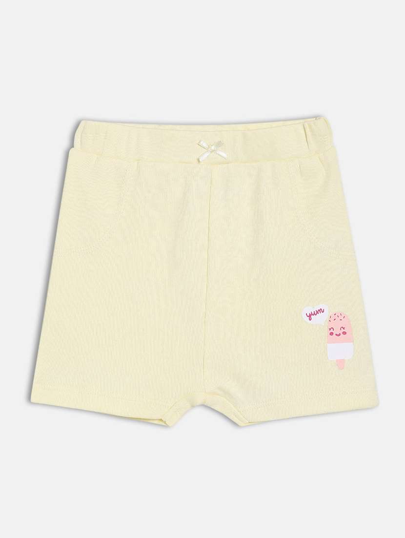 girls pack of 3 solid mid rise shorts - 22109187 -  Standard Image - 3