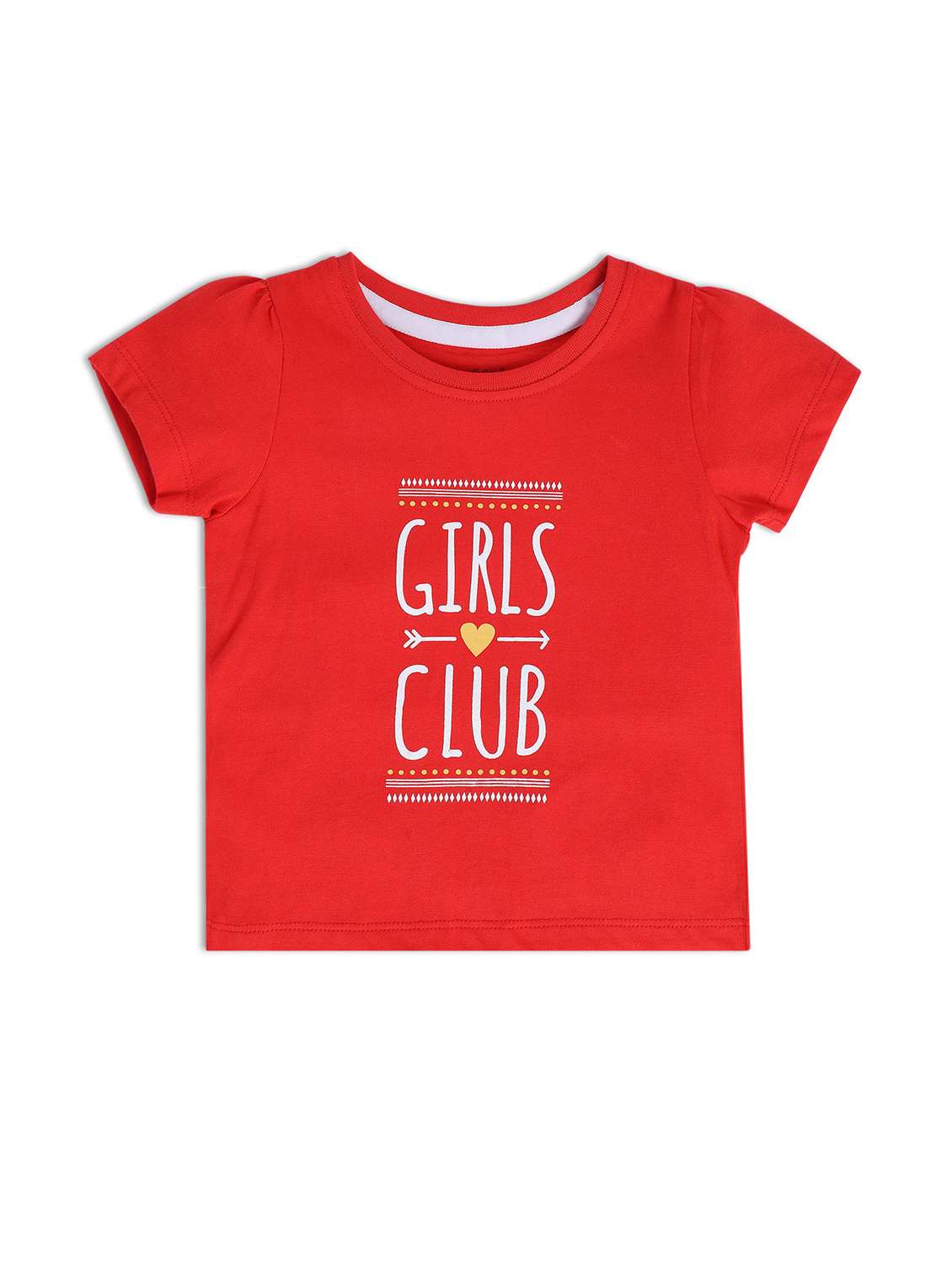 girls printed short sleeve tee