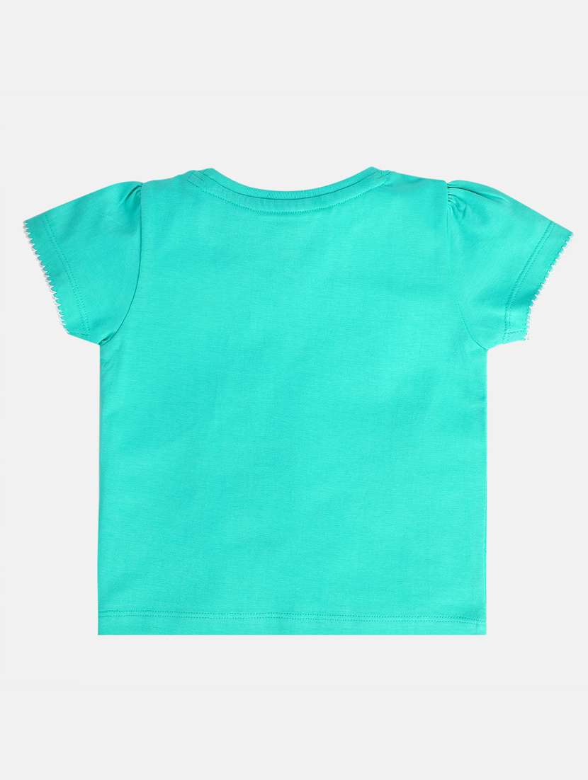 girls pack of 2 solid round neck tee - 22109210 -  Standard Image - 3