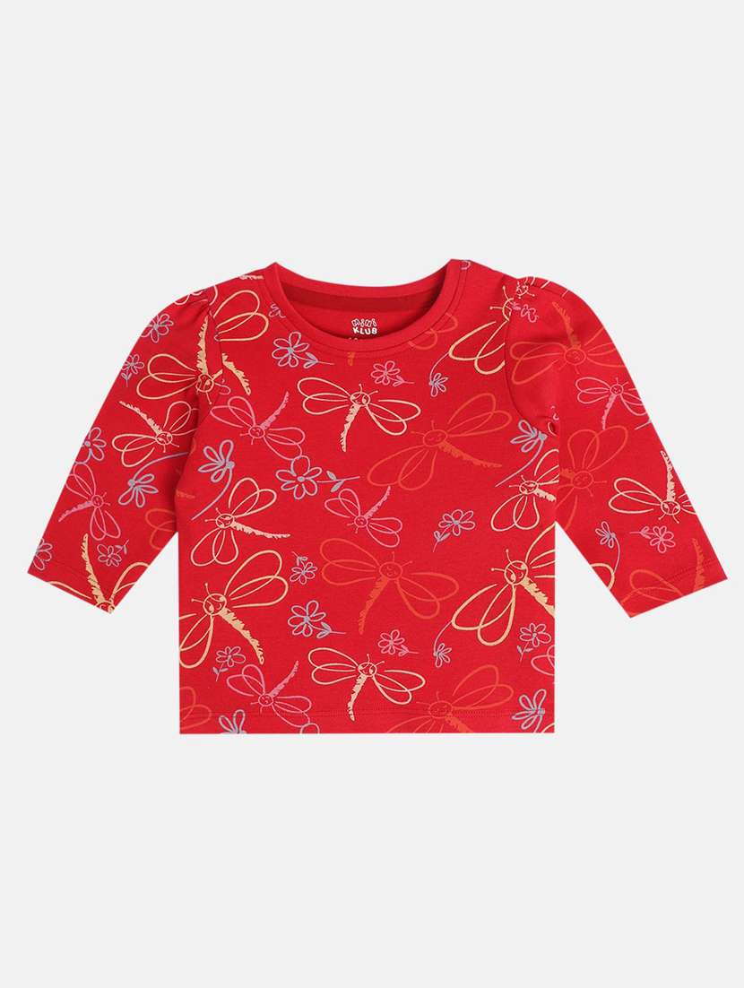 girls pack of 2 printed round neck tee - 22109250 -  Standard Image - 3