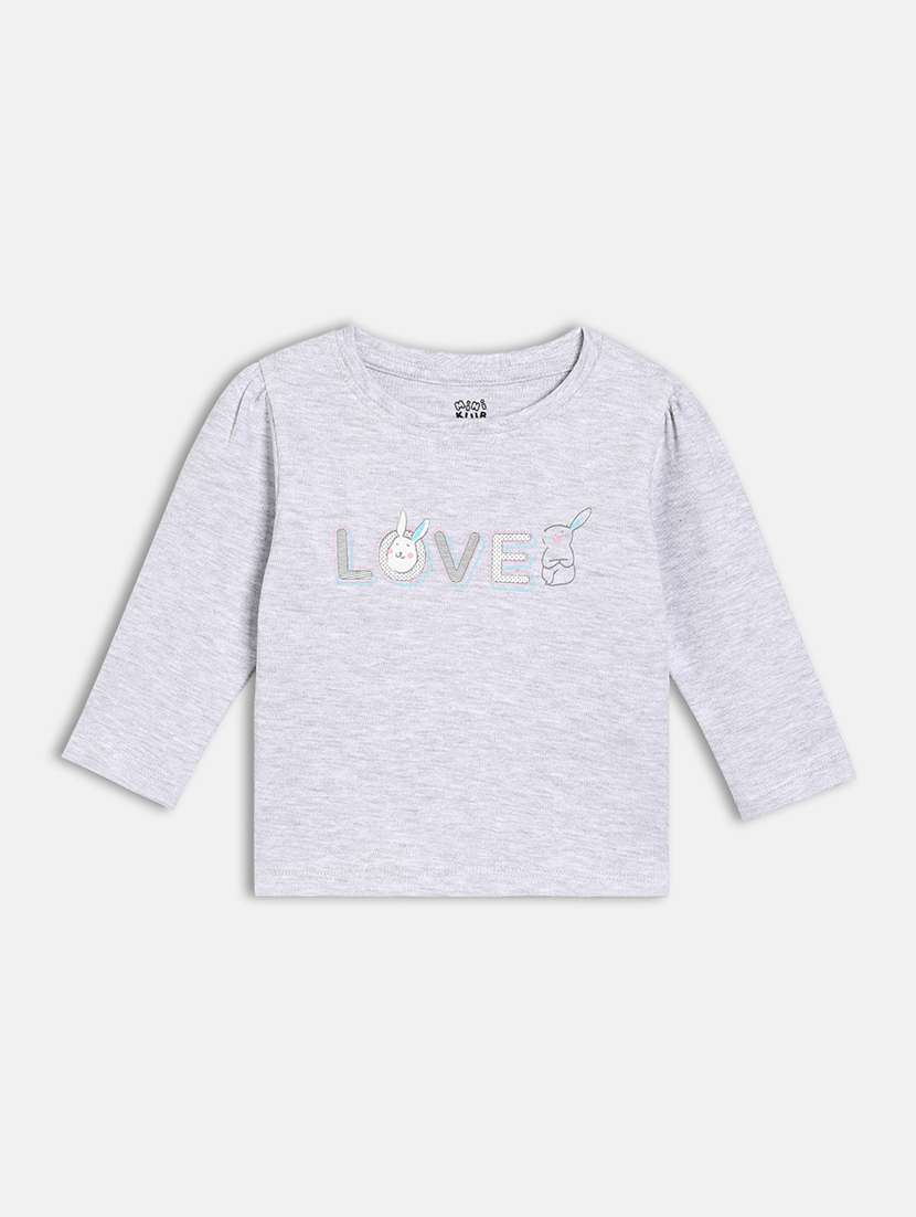 girls pack of 3 printed round neck tee - 22109263 -  Standard Image - 3