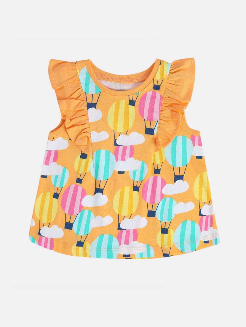 girls printed sleeveless top