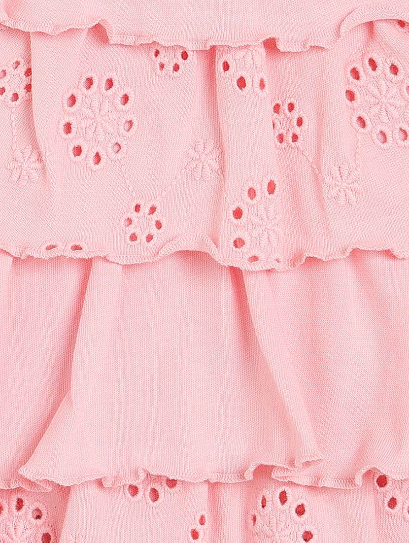 girls solis shoulder strap schiffli top - 22109277 -  Standard Image - 3