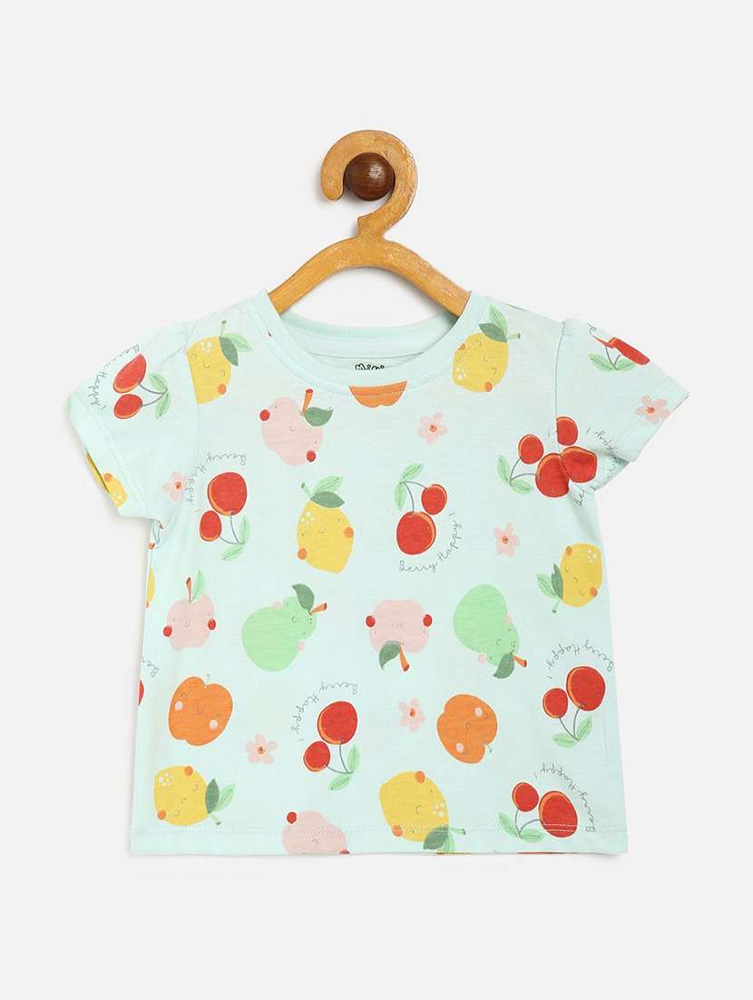 girls pack of 3 printed round neck tee - 22109335 -  Standard Image - 3