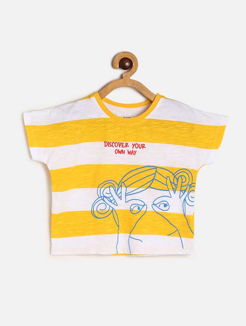 girls printed short sleeve tee