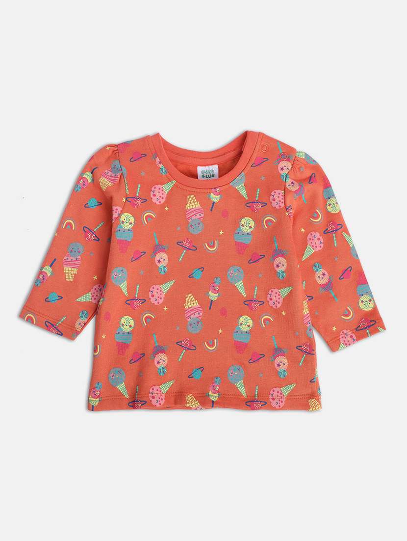 girls pack of 3 printed round neck tee - 22109365 -  Standard Image - 3