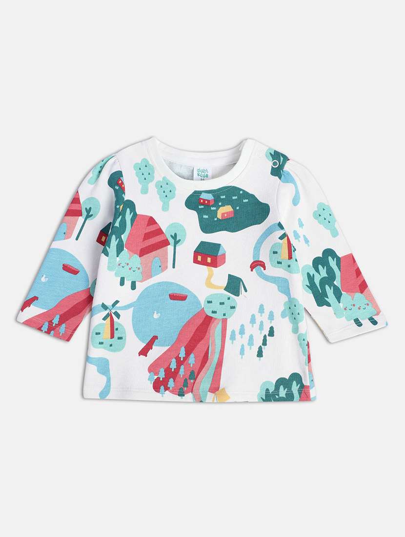 girls pack of 3 printed round neck tee - 22109372 -  Standard Image - 3