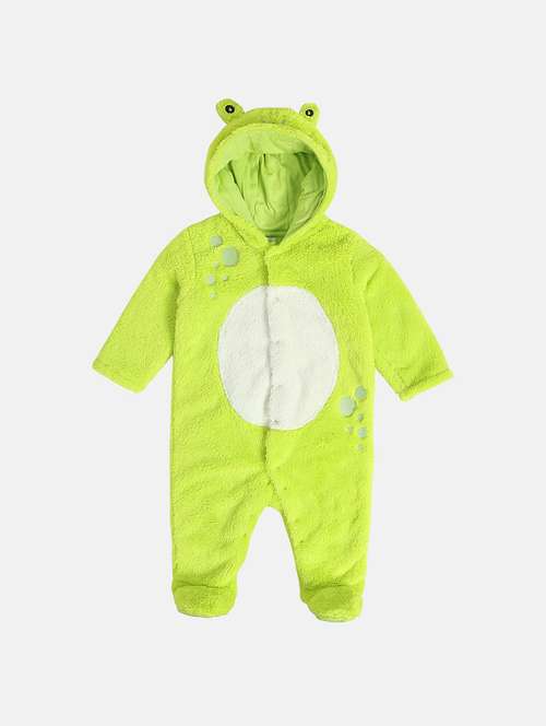 kids solid long sleeve hooded onesies - 22109413 -  Standard Image - 0