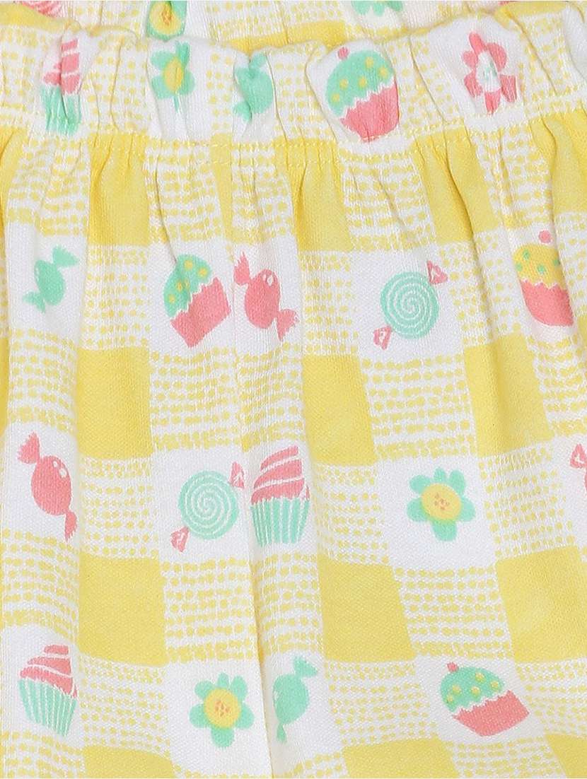 girls printed round neck shorts set - 22109419 -  Standard Image - 3