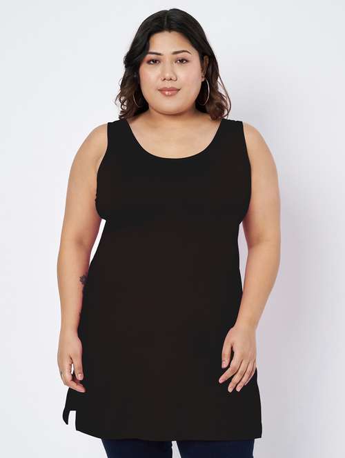 women plus size solid sleeveless camisole - 22109448 - Standard Image - 0