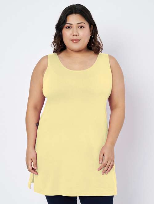 women plus size solid sleeveless camisole - 22109449 - Standard Image - 0