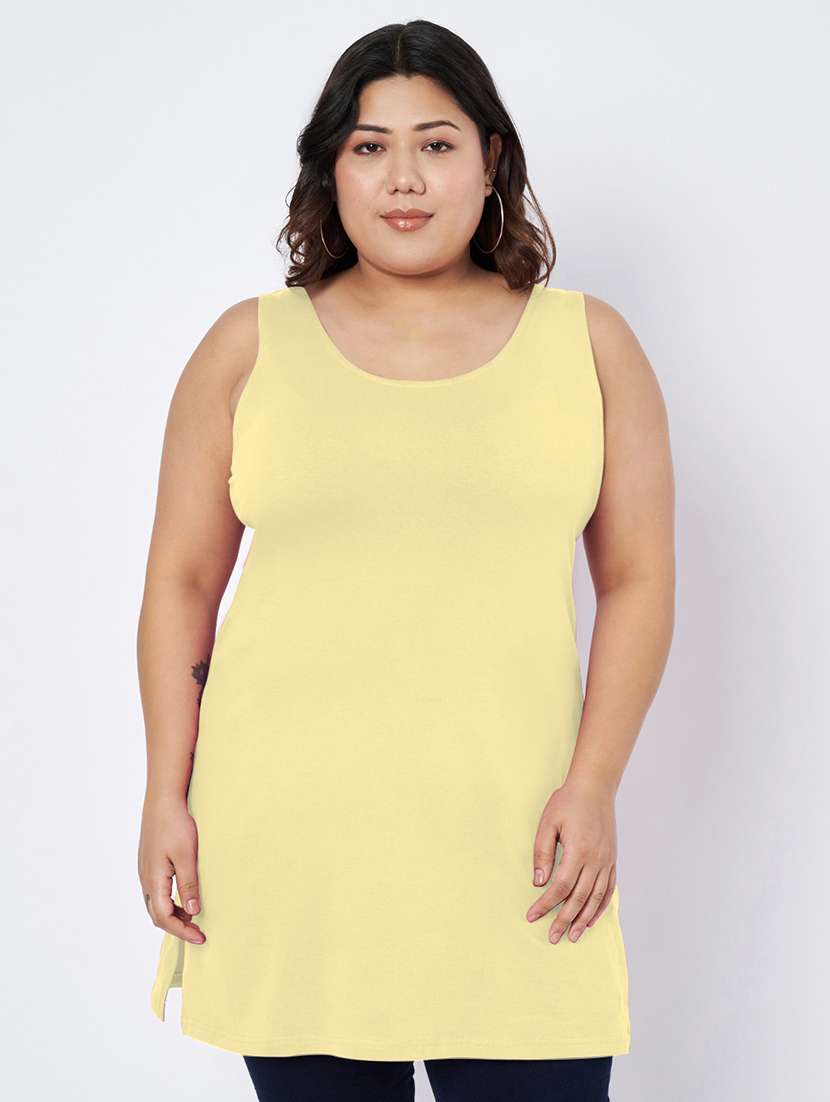 women plus size solid sleeveless camisole
