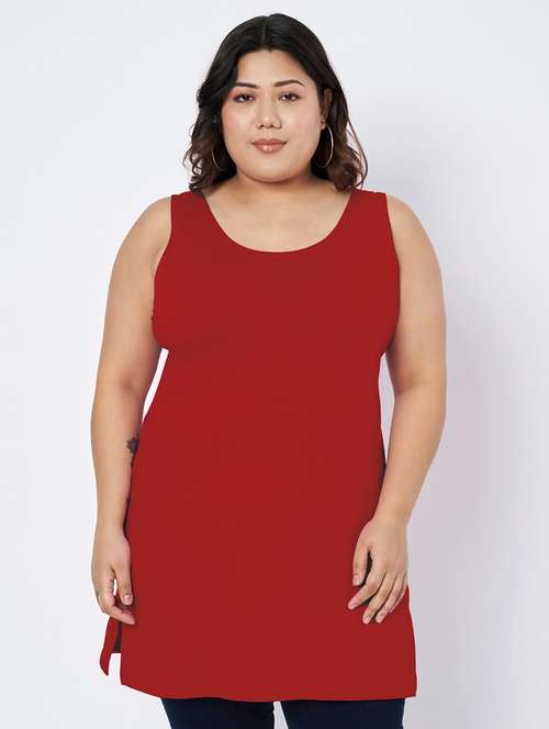 women plus size solid sleeveless camisole - 22109451 - Standard Image - 0