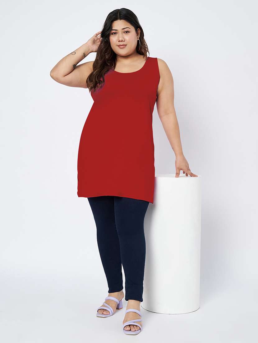 women plus size solid sleeveless camisole - 22109451 - Standard Image - 5