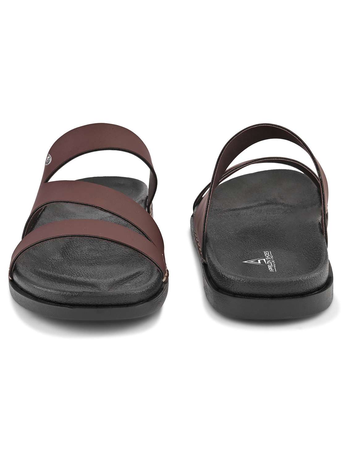 men brown slip on sandal - 22109471 -  Standard Image - 3