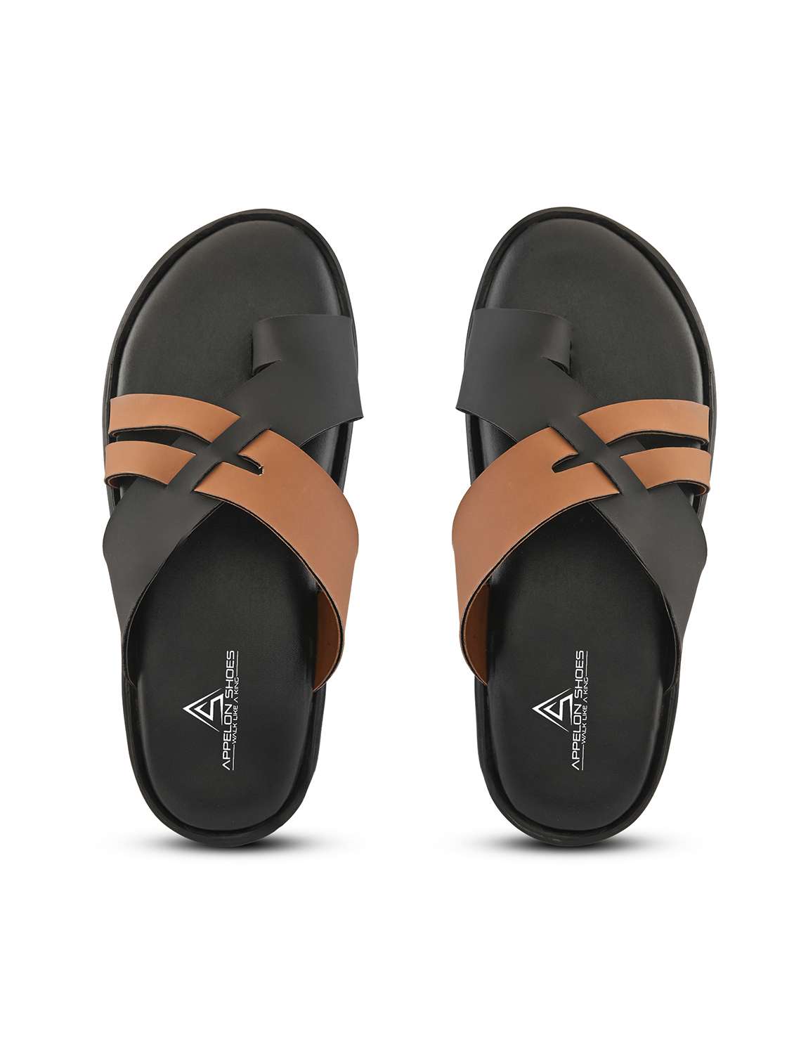 men color block one toe sandal - 22109480 -  Standard Image - 3