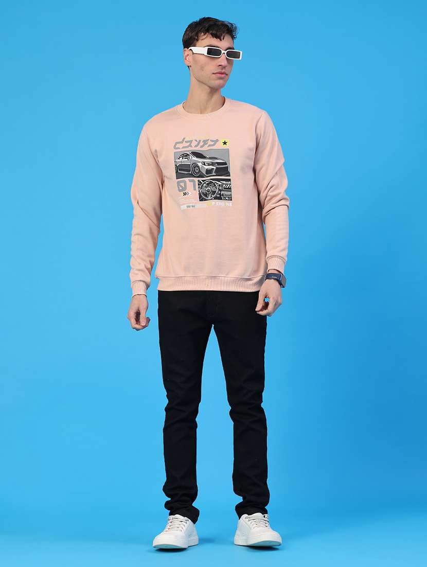 men printed long sleeve sweatshirt - 22110571 -  Standard Image - 5